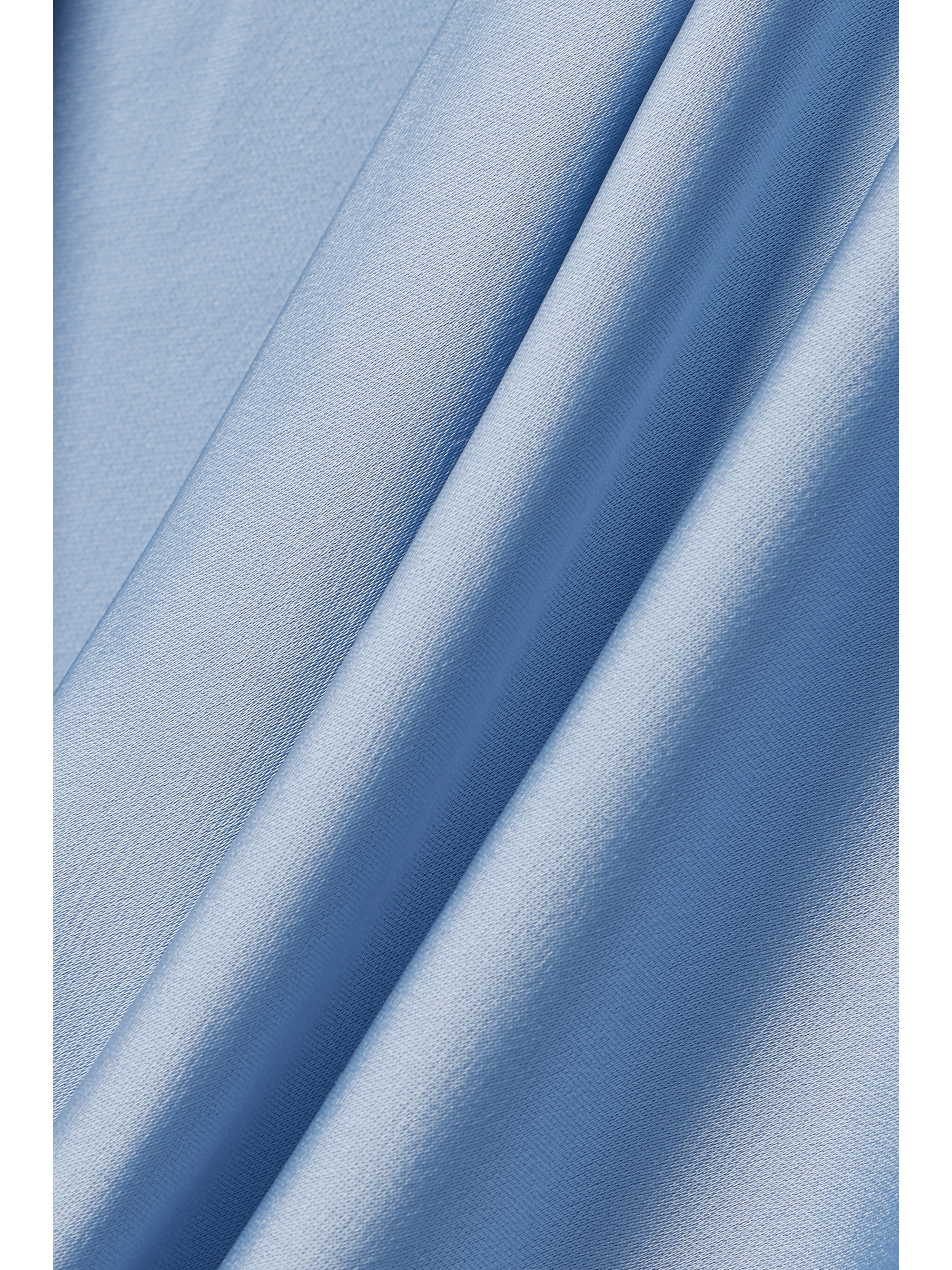 SIMKHAI Talita draped wrap-effect satin midi dress