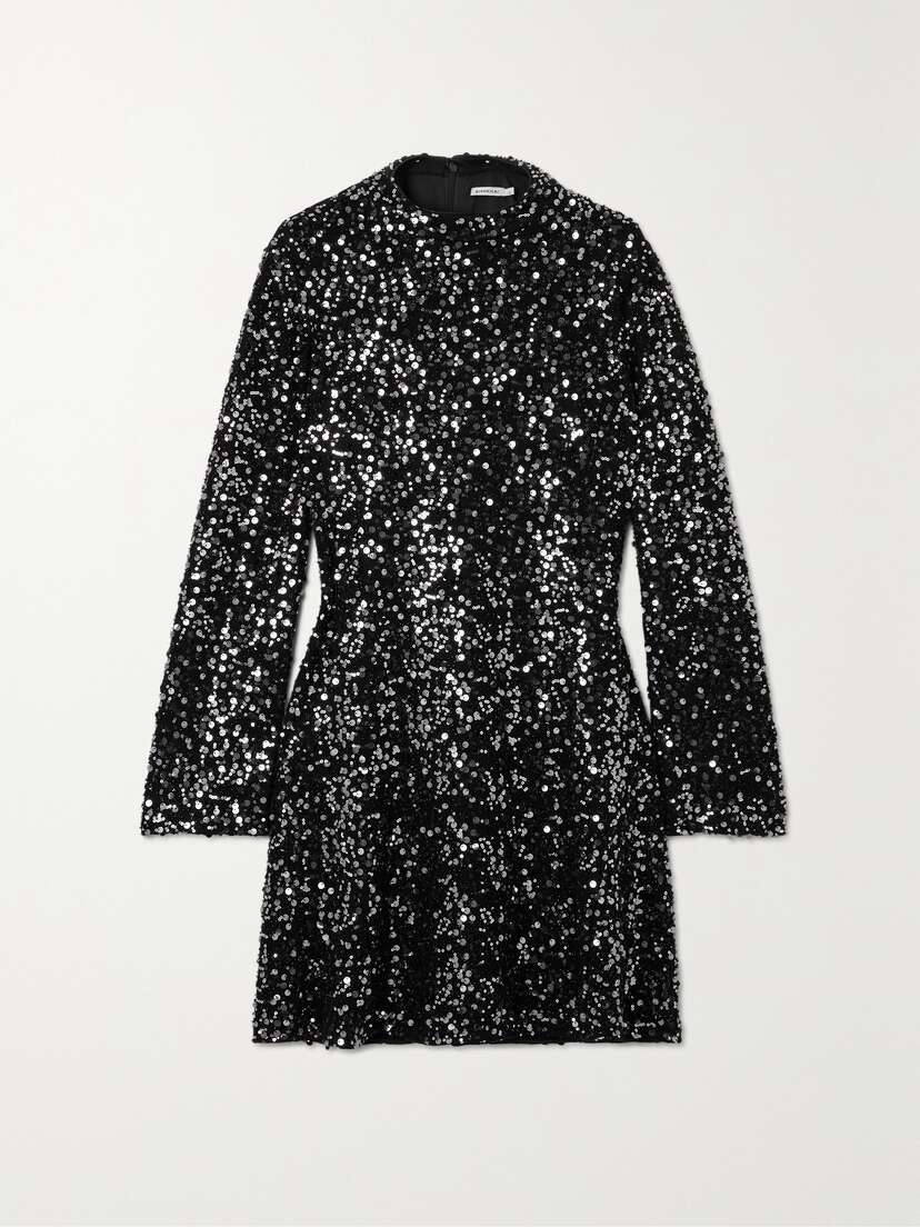 Simkhai Safia Embellished Crepe Mini Dress