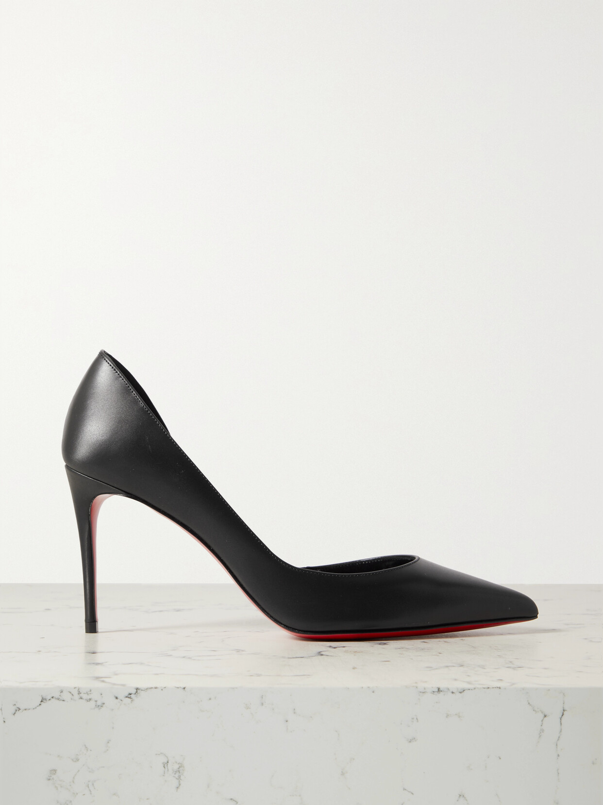 Christian Louboutin Iriza 85 Leather Pumps In Black