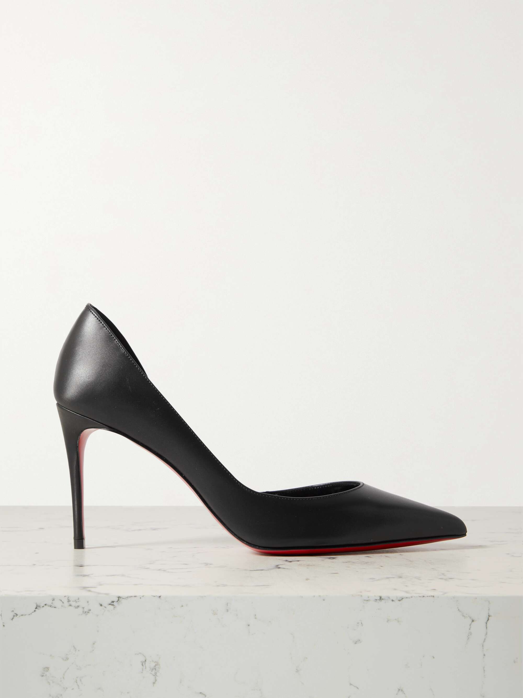 CHRISTIAN LOUBOUTIN Iriza 85 leather pumps | NET-A-PORTER