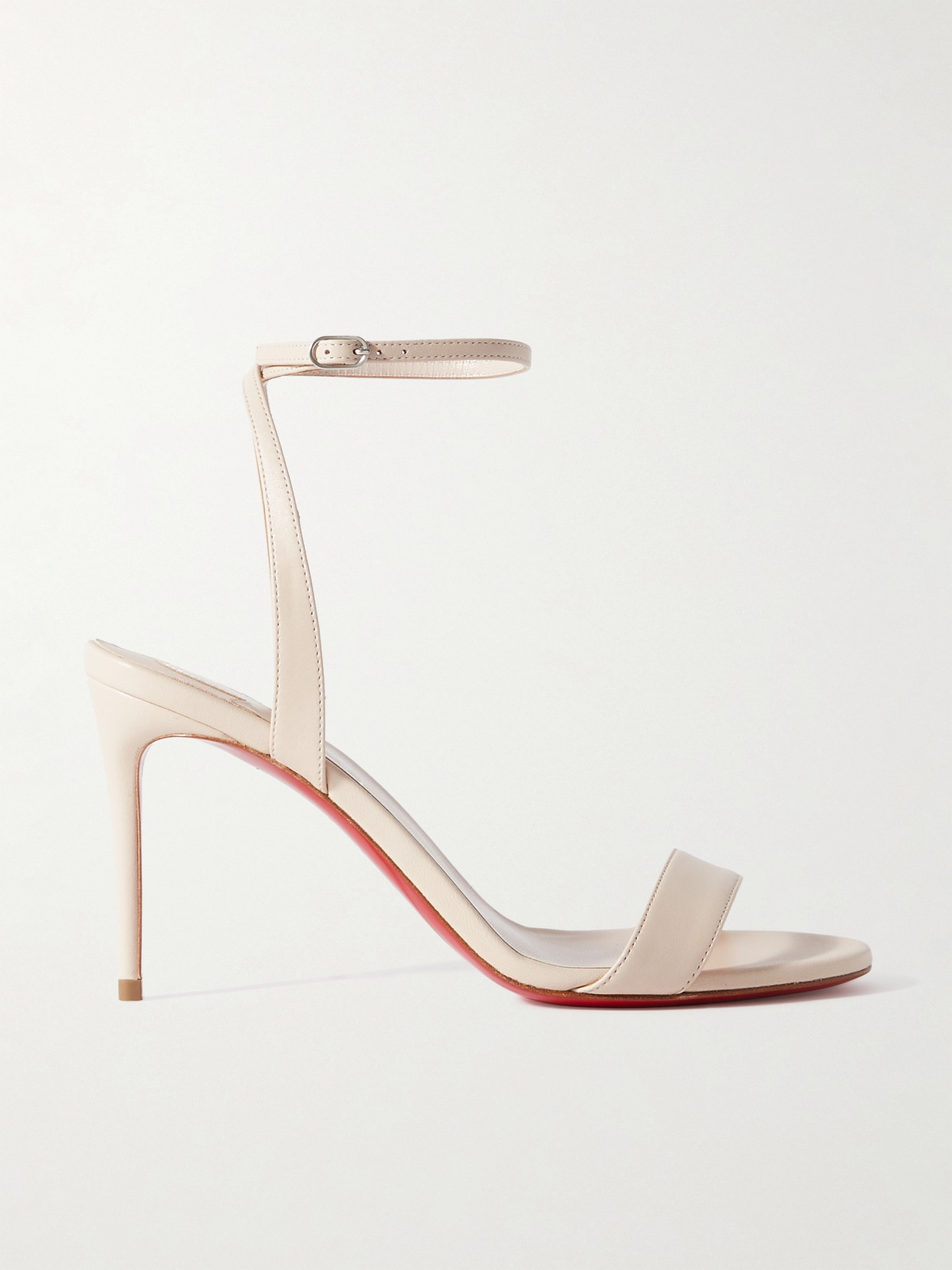 Christian Louboutin - Loubigirl 85 Leather Sandals - Neutrals
