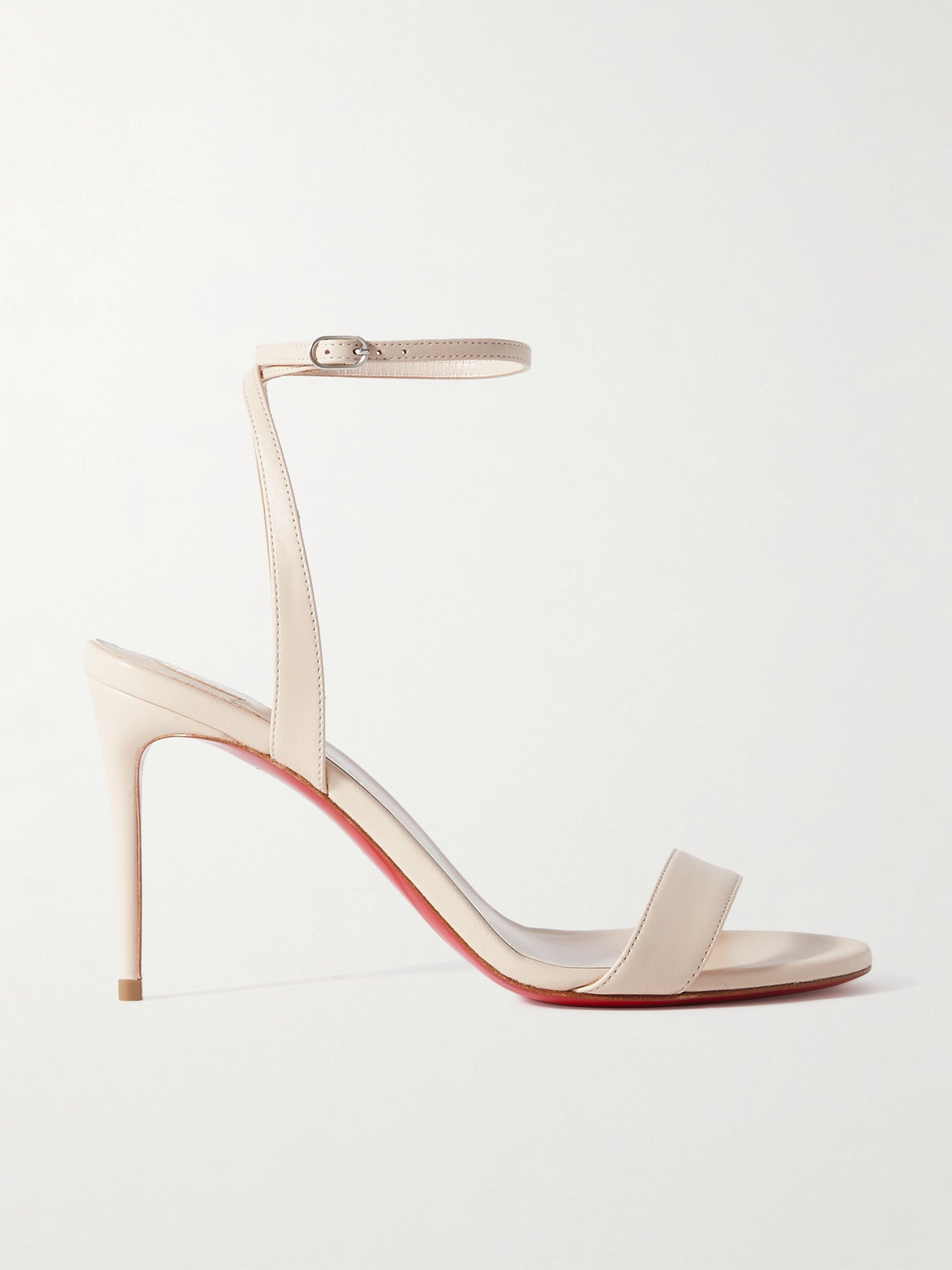 Christian Louboutin Loubigirl 85 Leather Sandals In Neutrals