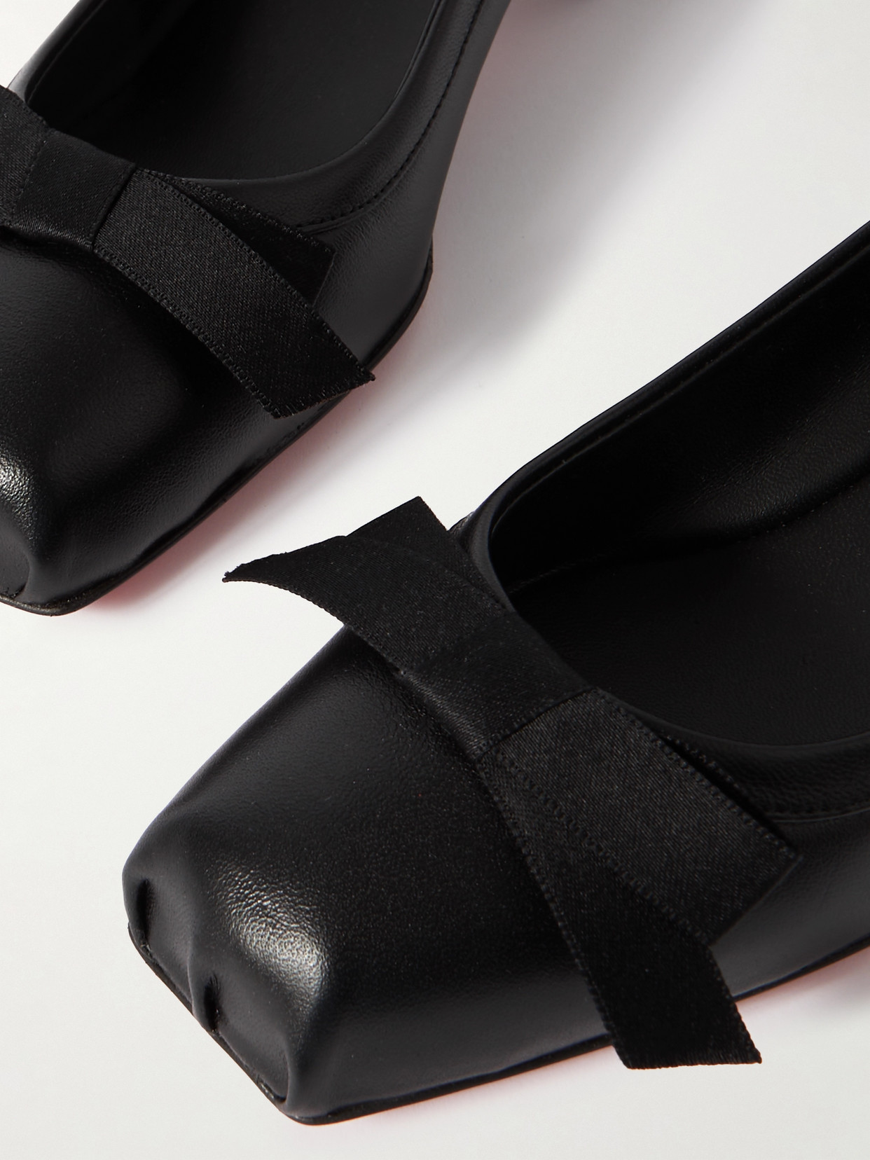 Mamaflirt 30 Bow-Embellished Leather Ballet Pumps
