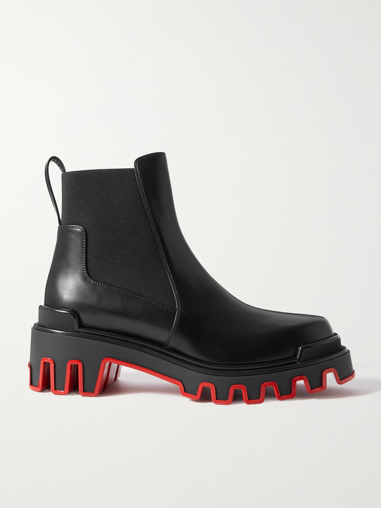 Shop Christian Louboutin Marchacroche Dune Leather Chelsea Boots In Black