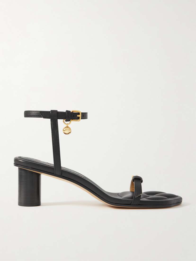 JW Anderson Paw Embellished Leather Sandals