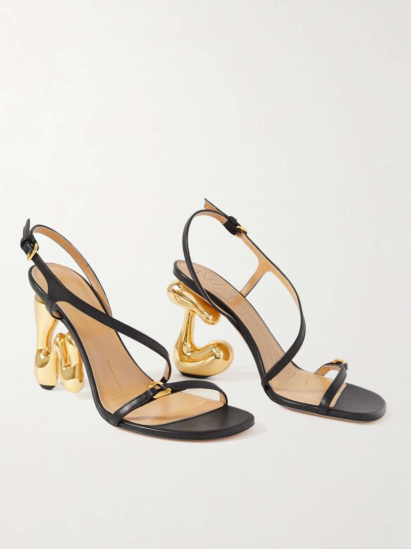 JW Anderson Bubble Heel Leather Slingback Sandals