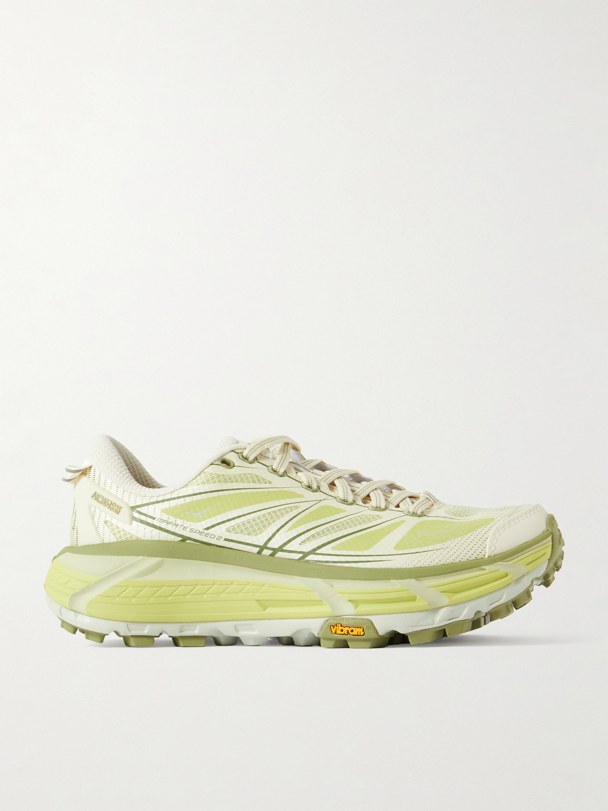 Hoka One One Mafate Speed 2 Rubber-trimmed Mesh Trainers In Green