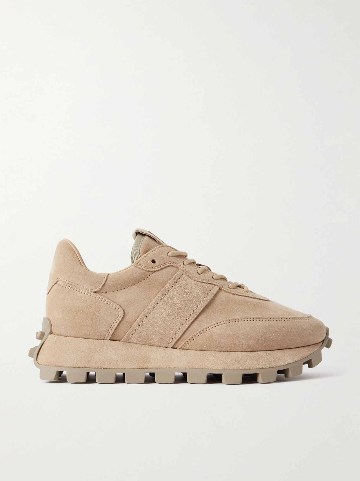 Tod's - Sportiva Run Suede Sneakers - Neutrals