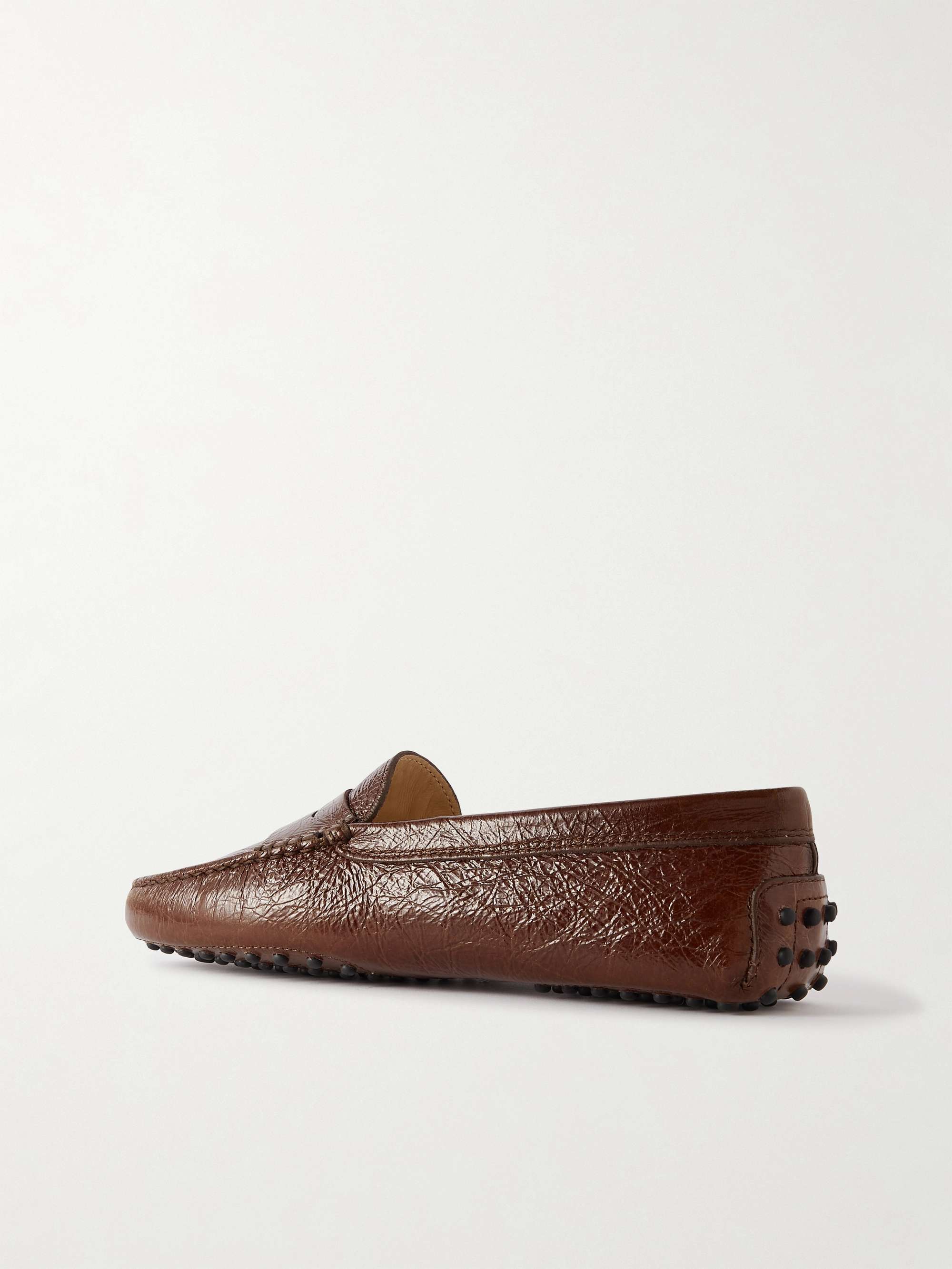 TOD'S Gommino snake-effect leather loafers