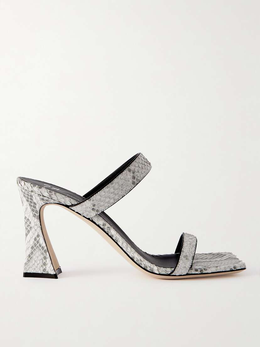 Giuseppe Zanotti Renegade Snake-print Leather Mules