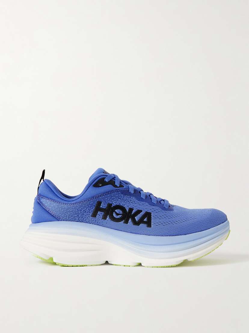 Hoka One One Bondi 8 Rubber-trimmed Mesh Sneakers