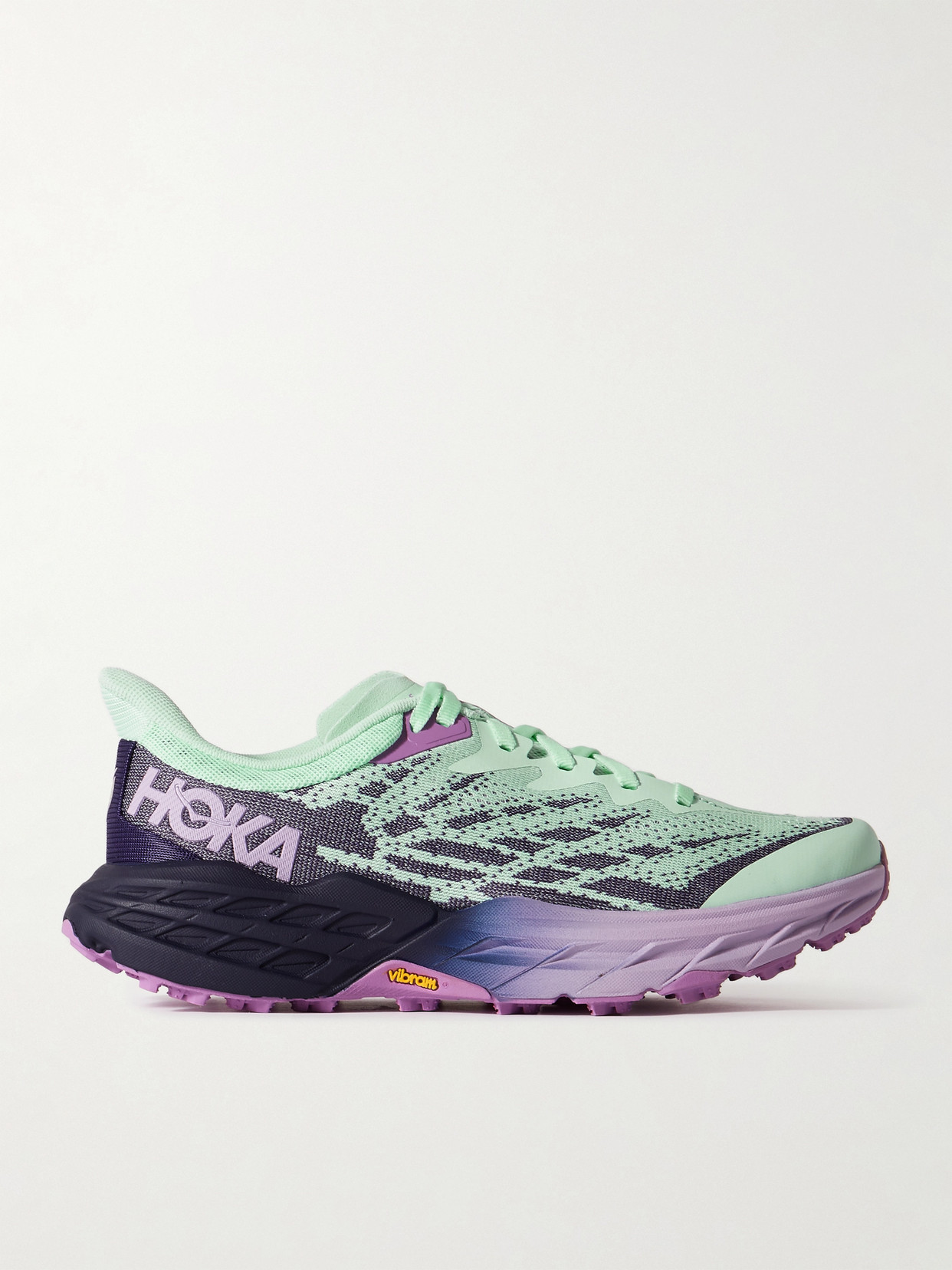 Hoka One One Speedgoat 5 Logo-detailed Mesh Sneakers In Blue