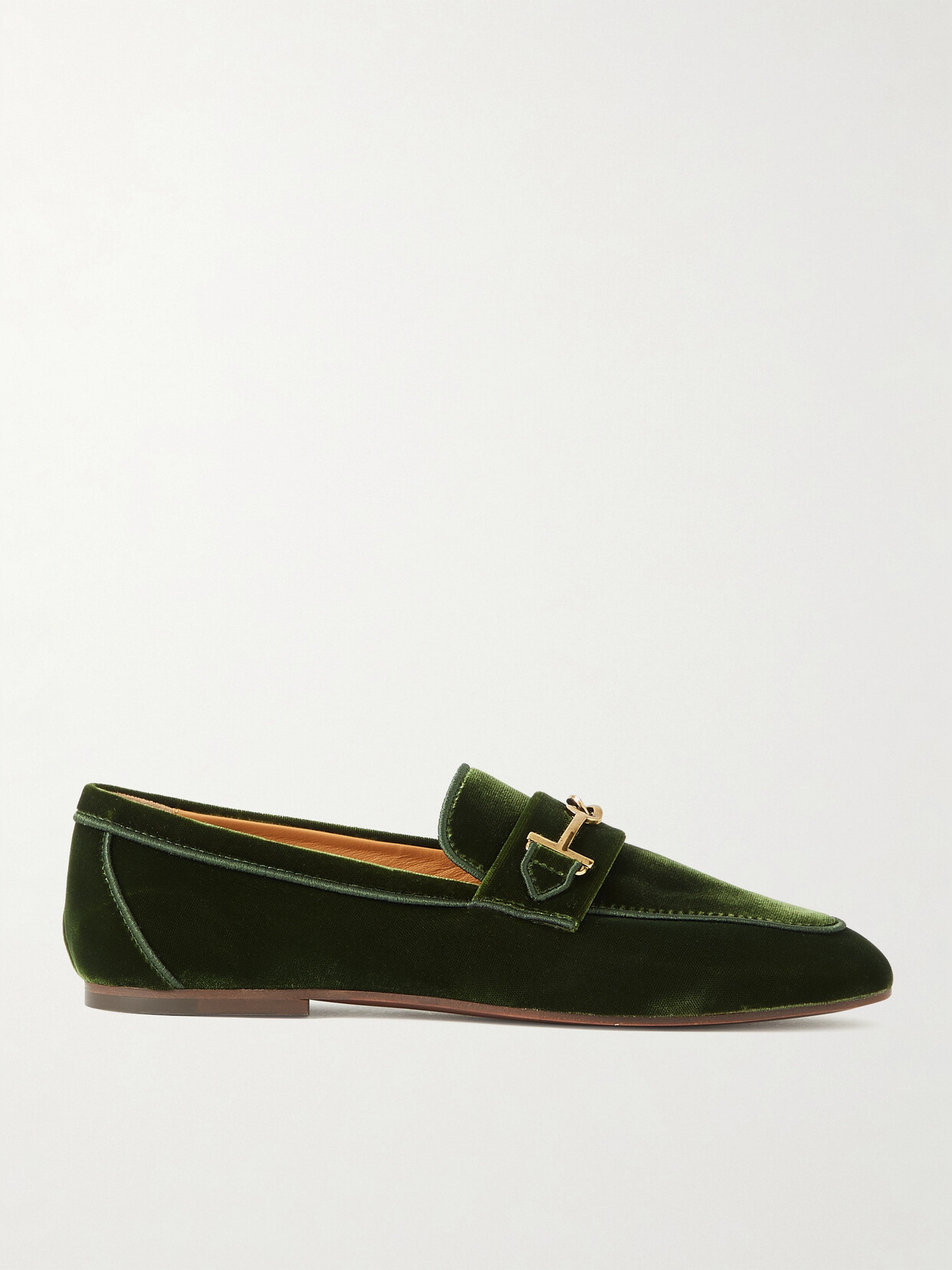 Tod's - Embellished Velvet Loafers - Green