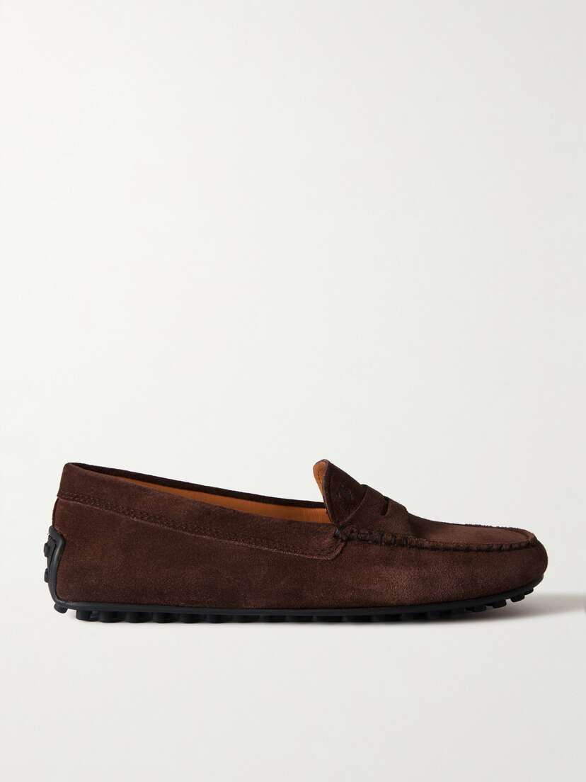 Tod's City Gommino Suede Loafers