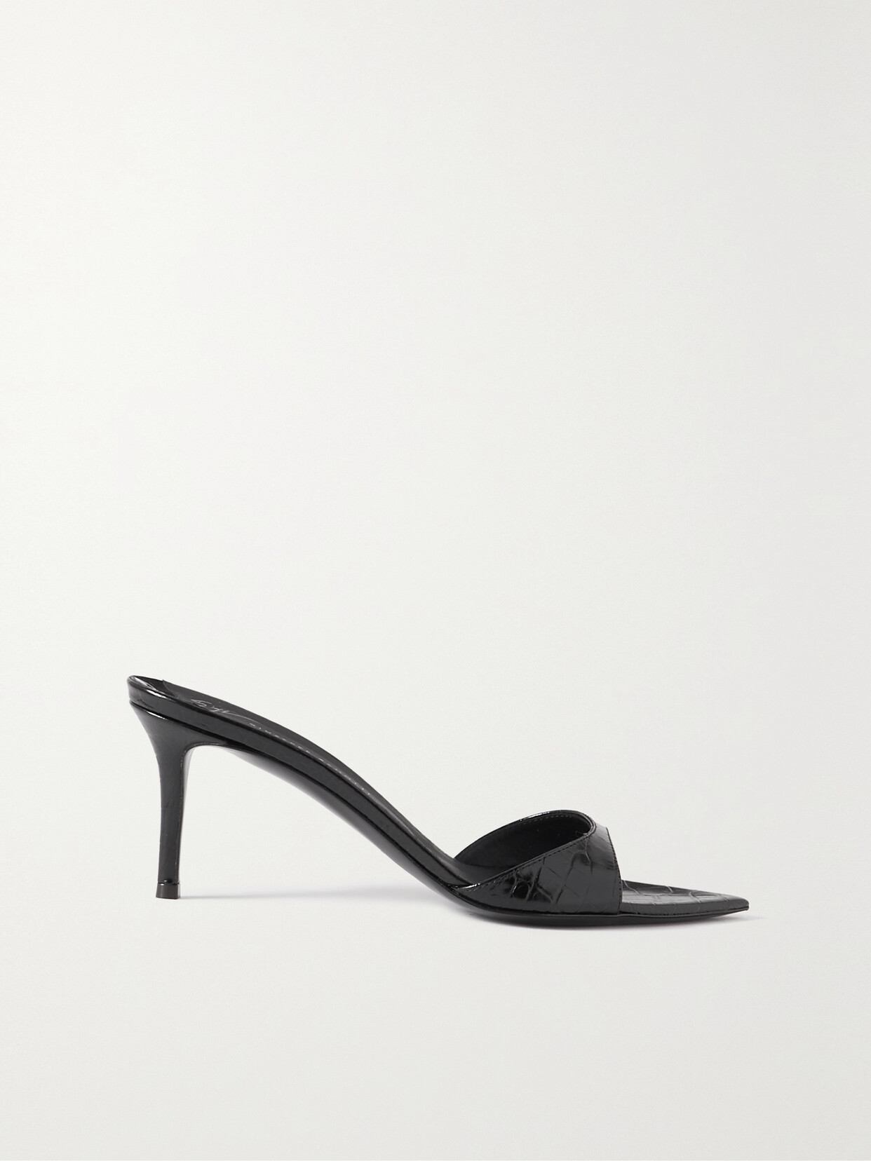 Giuseppe Zanotti Quasimodo Croc-effect Leather Sandals In Black