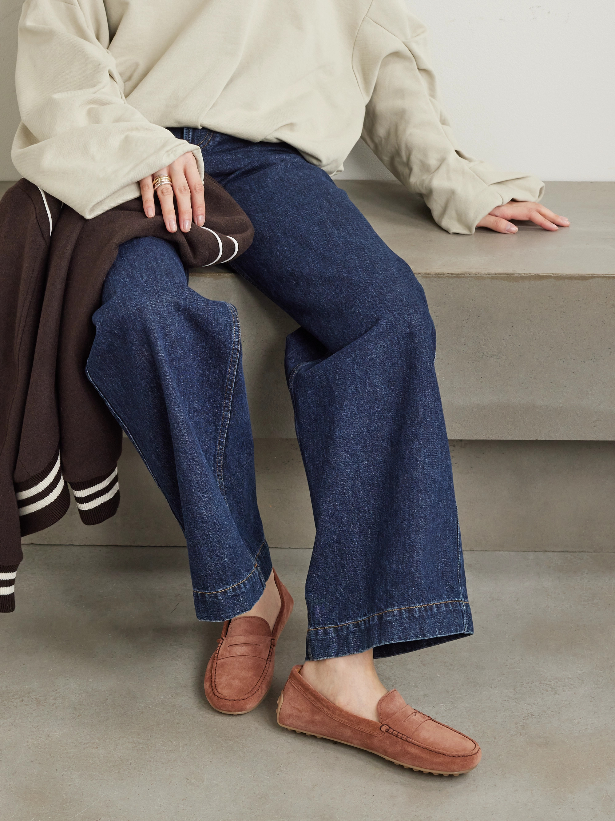 Tod's Gommino suede loafers Plush