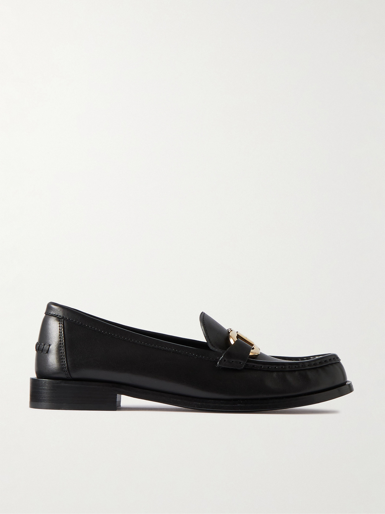 Ferragamo Maryan 2 Embellished Leather Loafers In Black