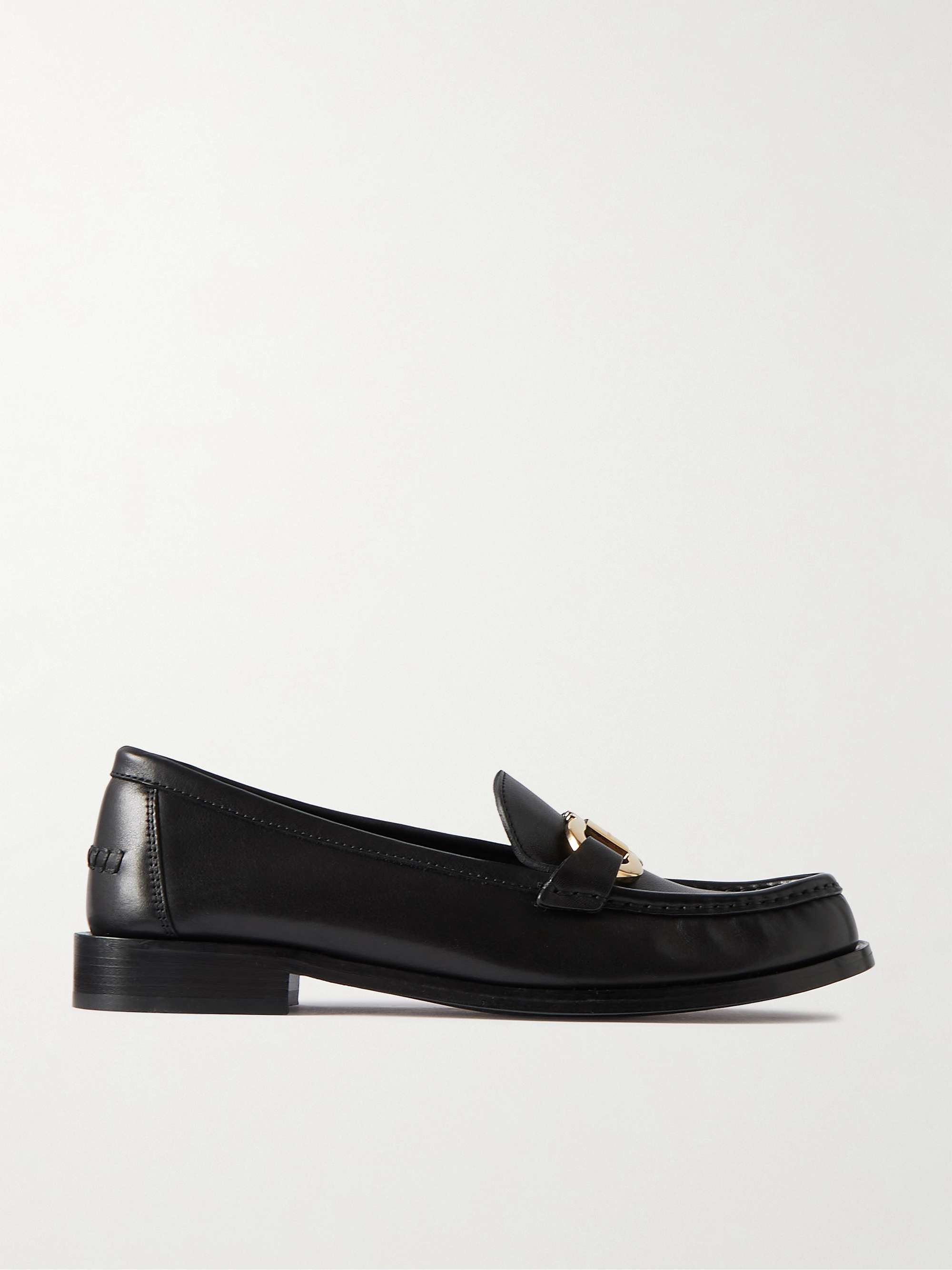 FERRAGAMO Maryan 2 embellished leather loafers | NET-A-PORTER