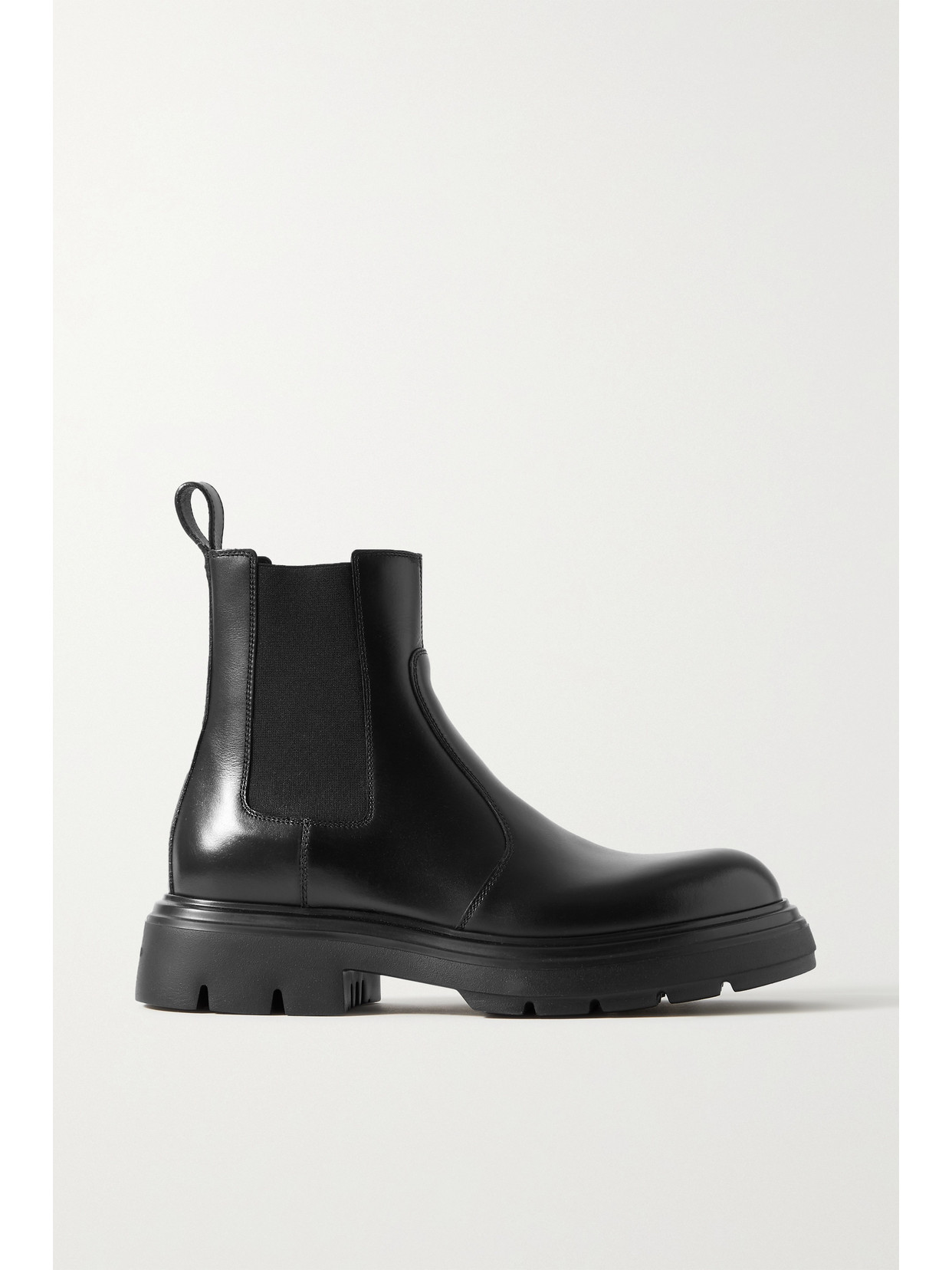 Ferragamo - Dollie Leather Chelsea Boots - Black