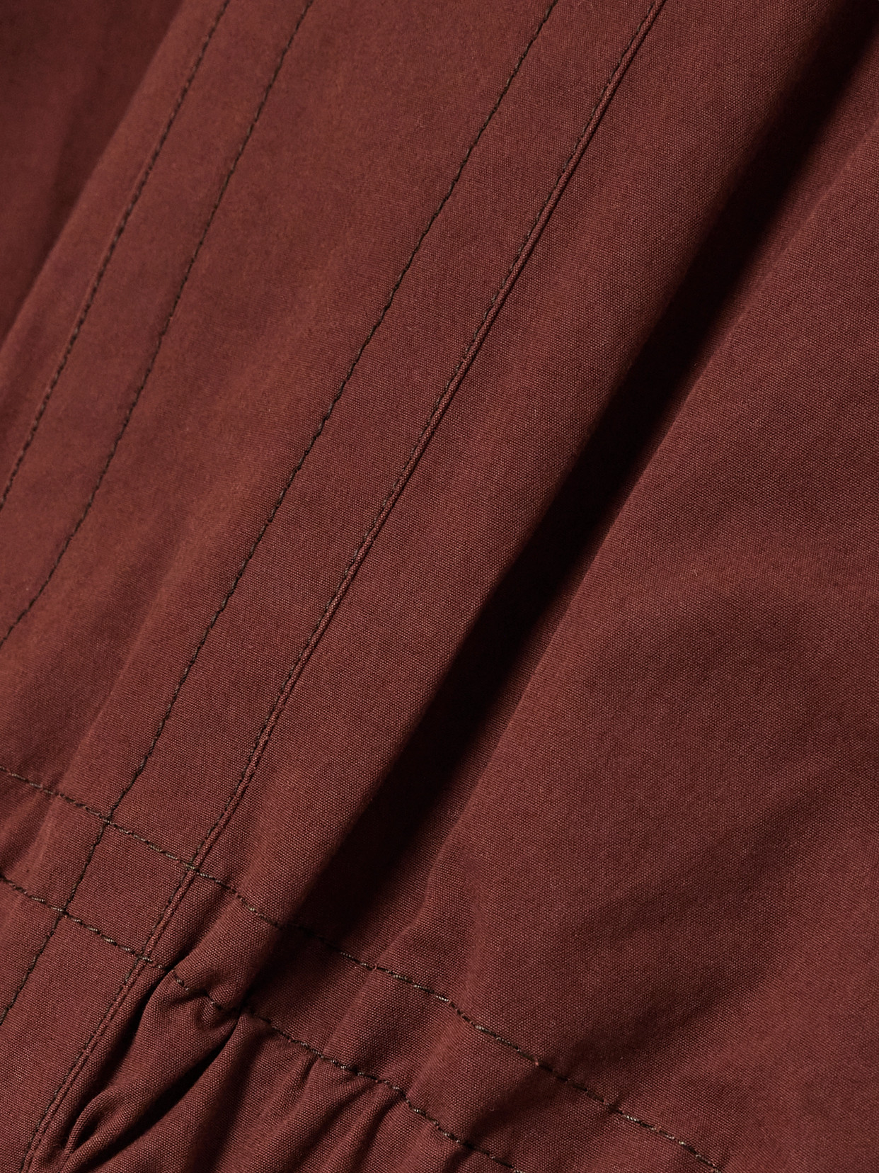 Lemaire Double Layer Cotton Casual Jacket In Brown