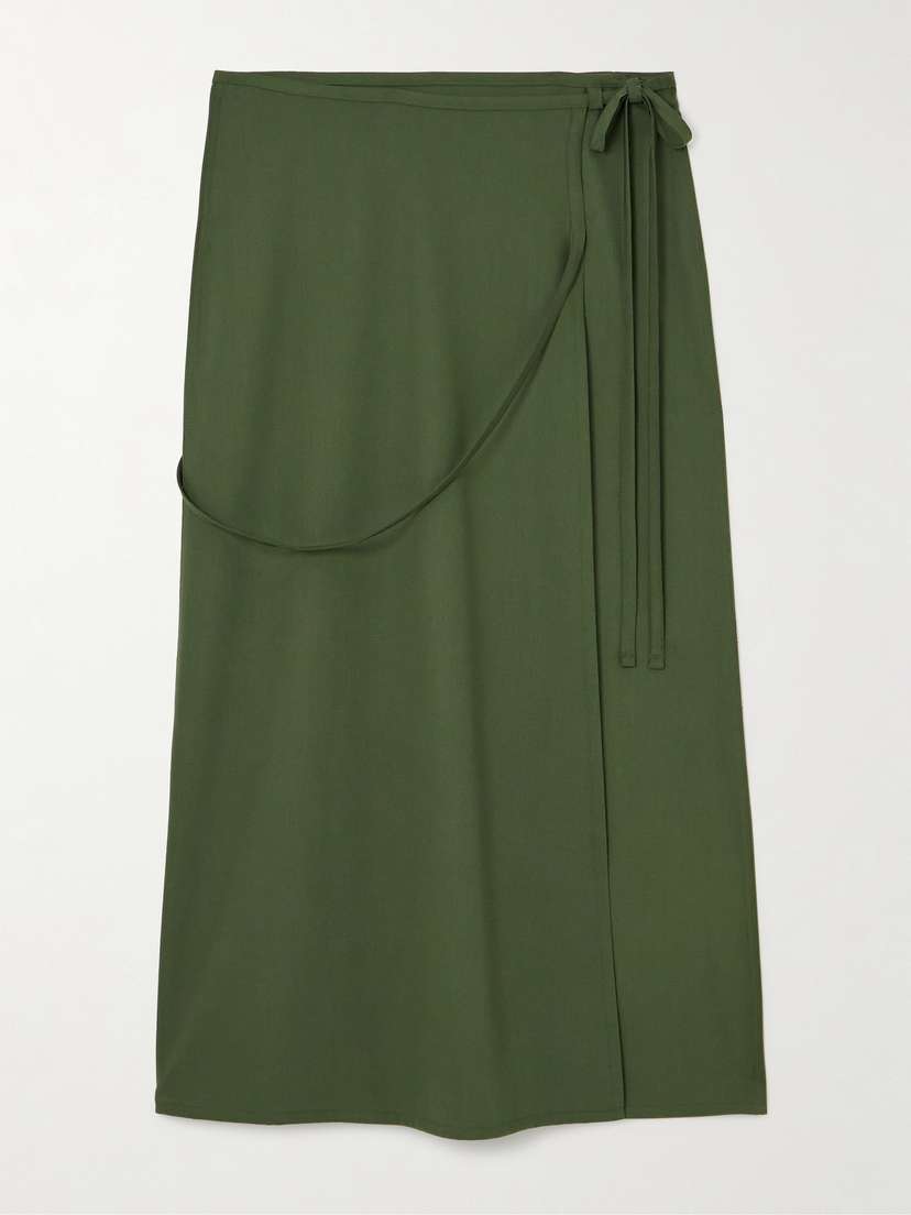Lemaire Wool Midi Wrap Skirt