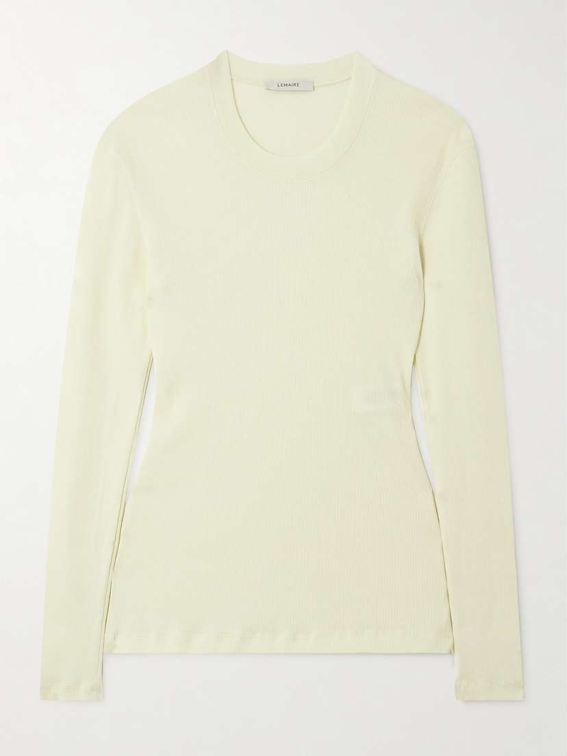 Lemaire Ribbed Cotton T-shirt