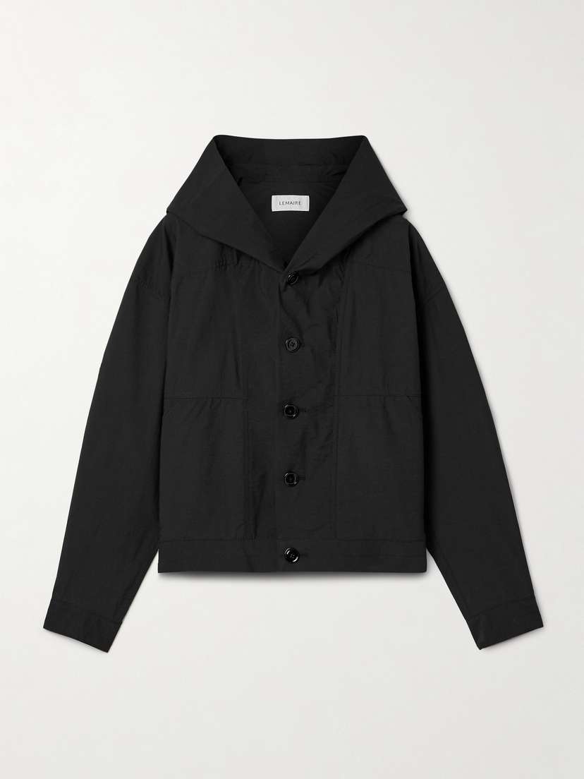 Lemaire Hooded Cotton-blend Poplin Jacket