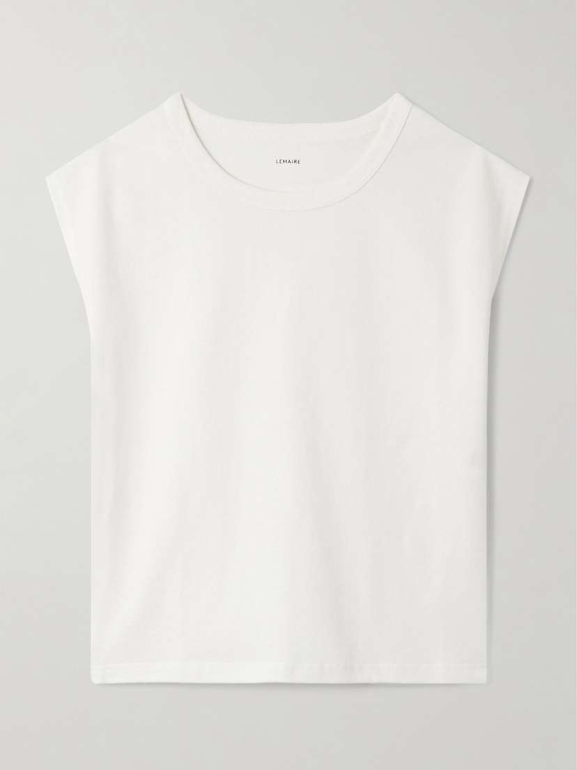 Lemaire Cotton And Linen-blend T-shirt