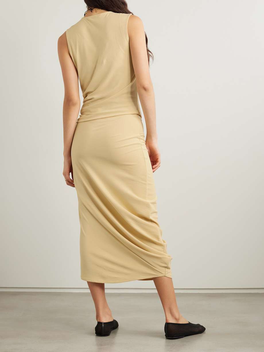 LEMAIRE Twisted cottonjersey midi dress NETAPORTER