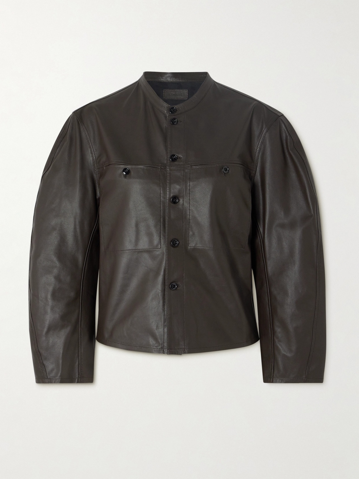 LEMAIRE - Leather Jacket - Brown