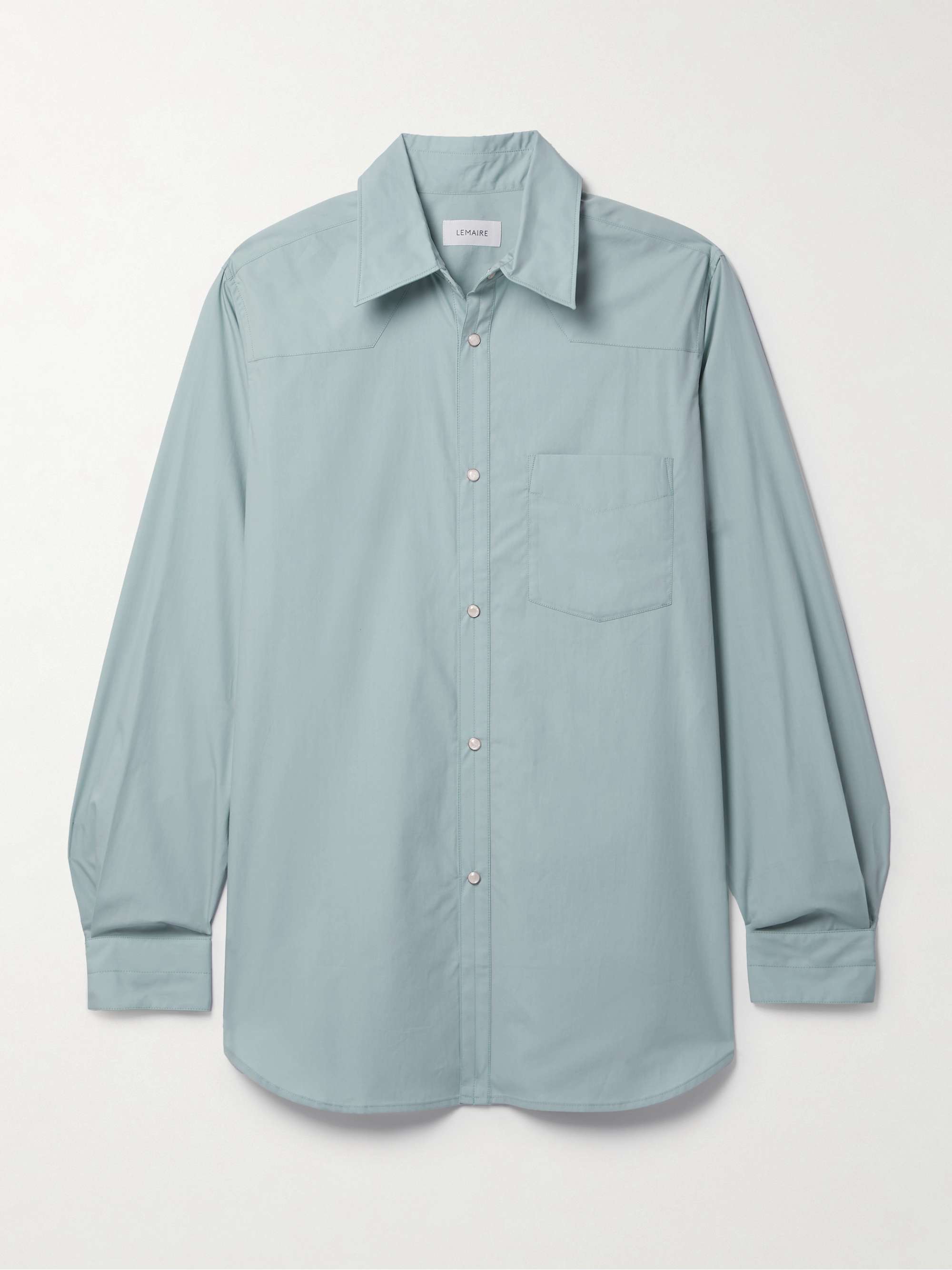 LEMAIRE Cotton-poplin shirt | NET-A-PORTER