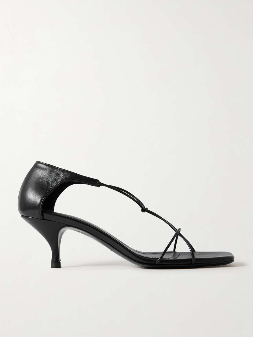TOTEME + Net Sustain Knot Leather Sandals