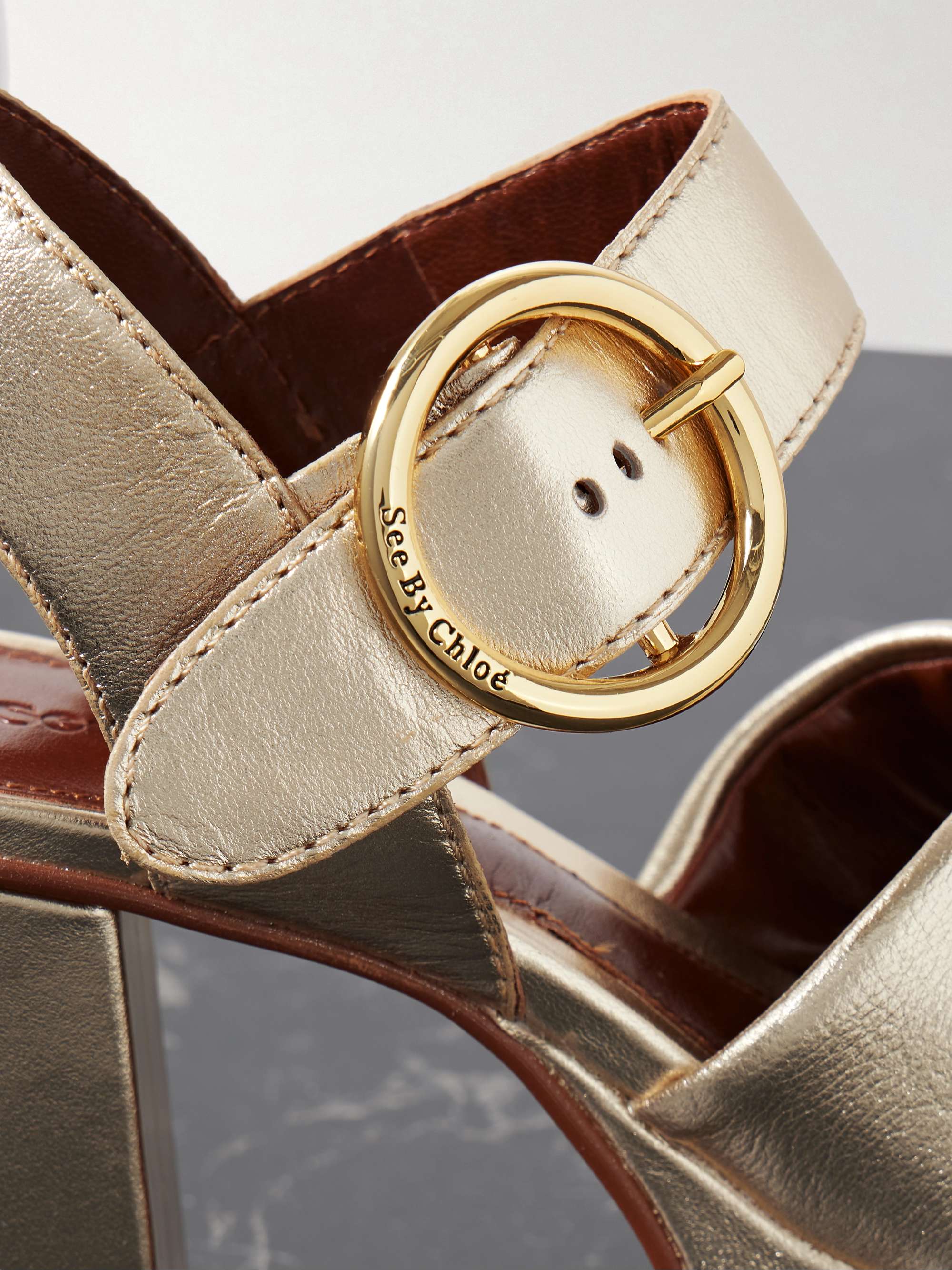 SEE BY CHLOÉ Lyna leather platform sandals