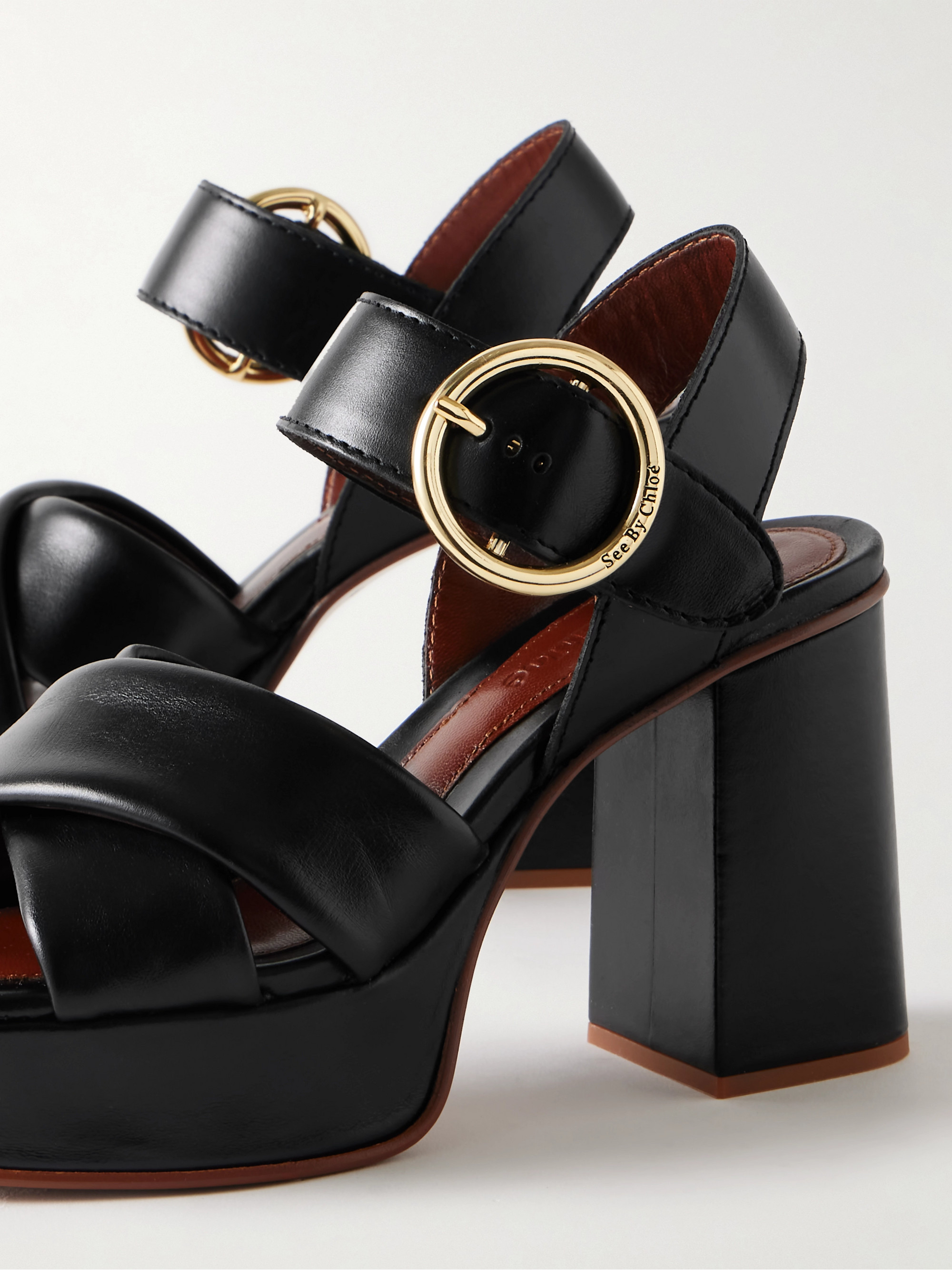 See By Chloé Lyna leather platform sandals
