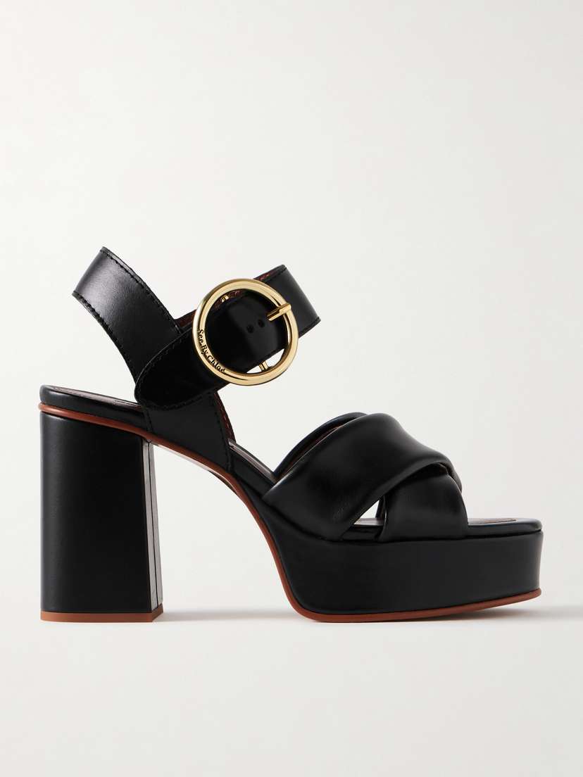 See By Chloé Lyna Leather Platform Sandals