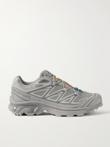 Salomon XT-6 rubber-trimmed mesh sneakers