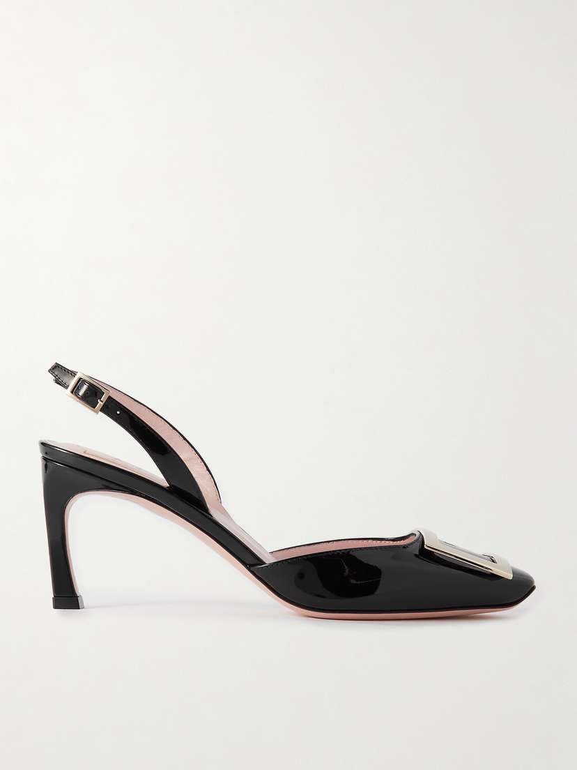 Roger Vivier Trompette Patent-leather Slingback Pumps