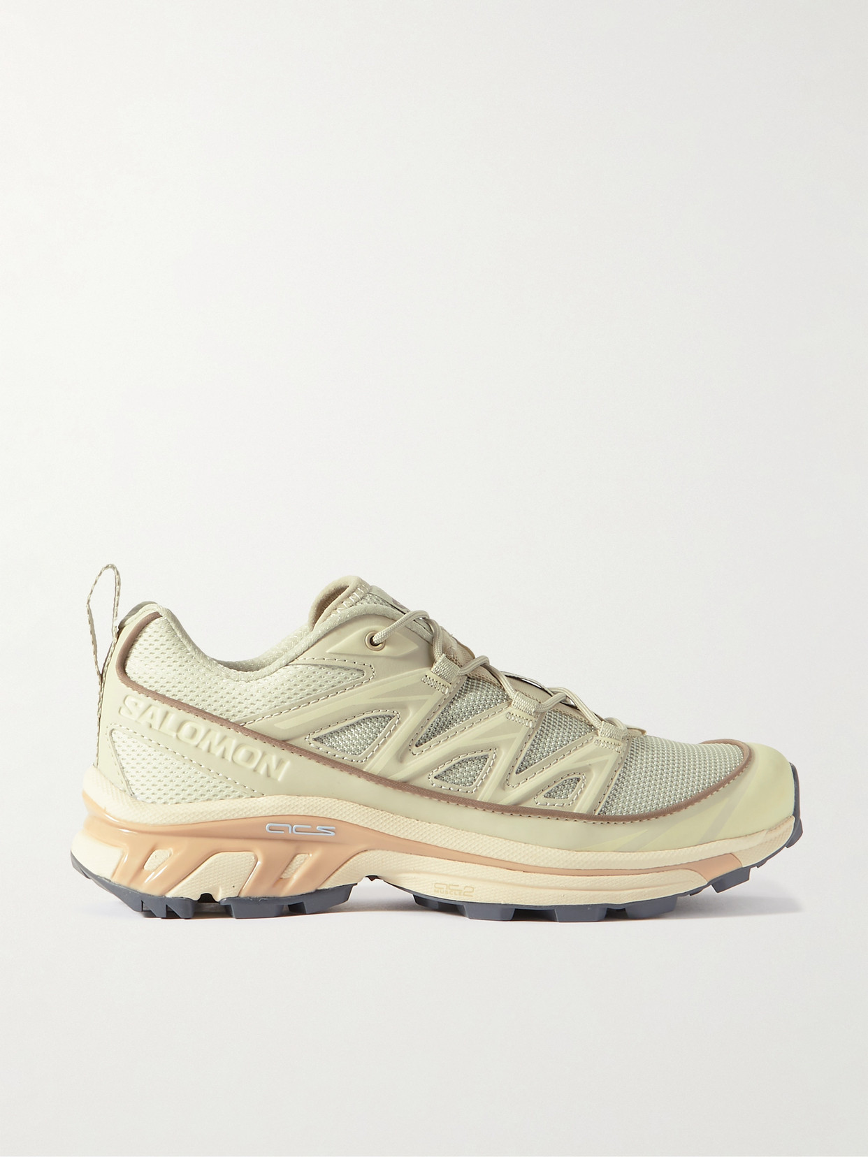 Salomon - Xt-6 Expanse Leather-trimmed Mesh Sneakers - Gray