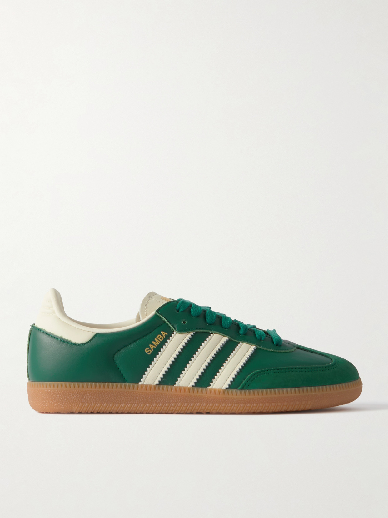 ADIDAS ORIGINALS SAMBA OG SUEDE-TRIMMED LEATHER trainers