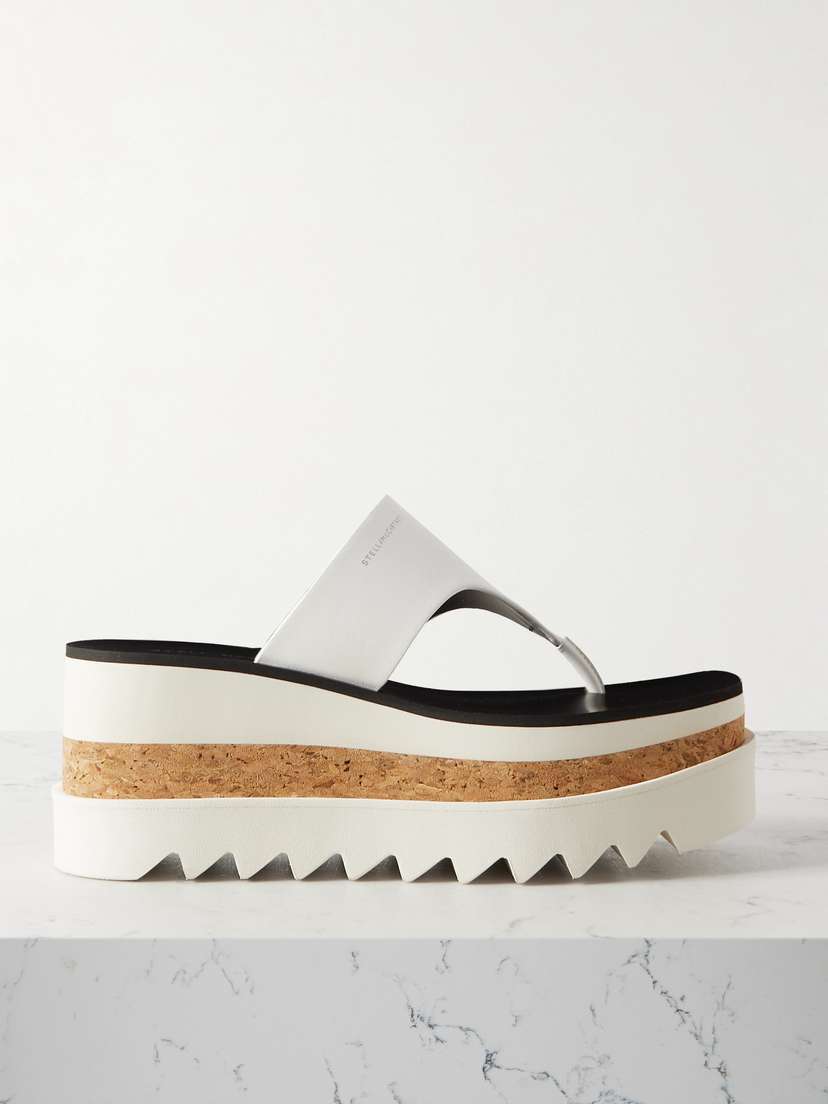 Stella McCartney + Net Sustain Sneakelyse Alter Vegan Leather Platform Sandals