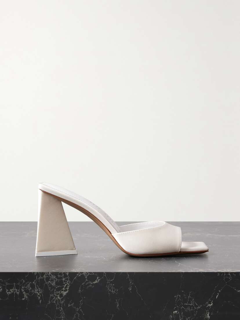 The Attico Devon Satin Mules
