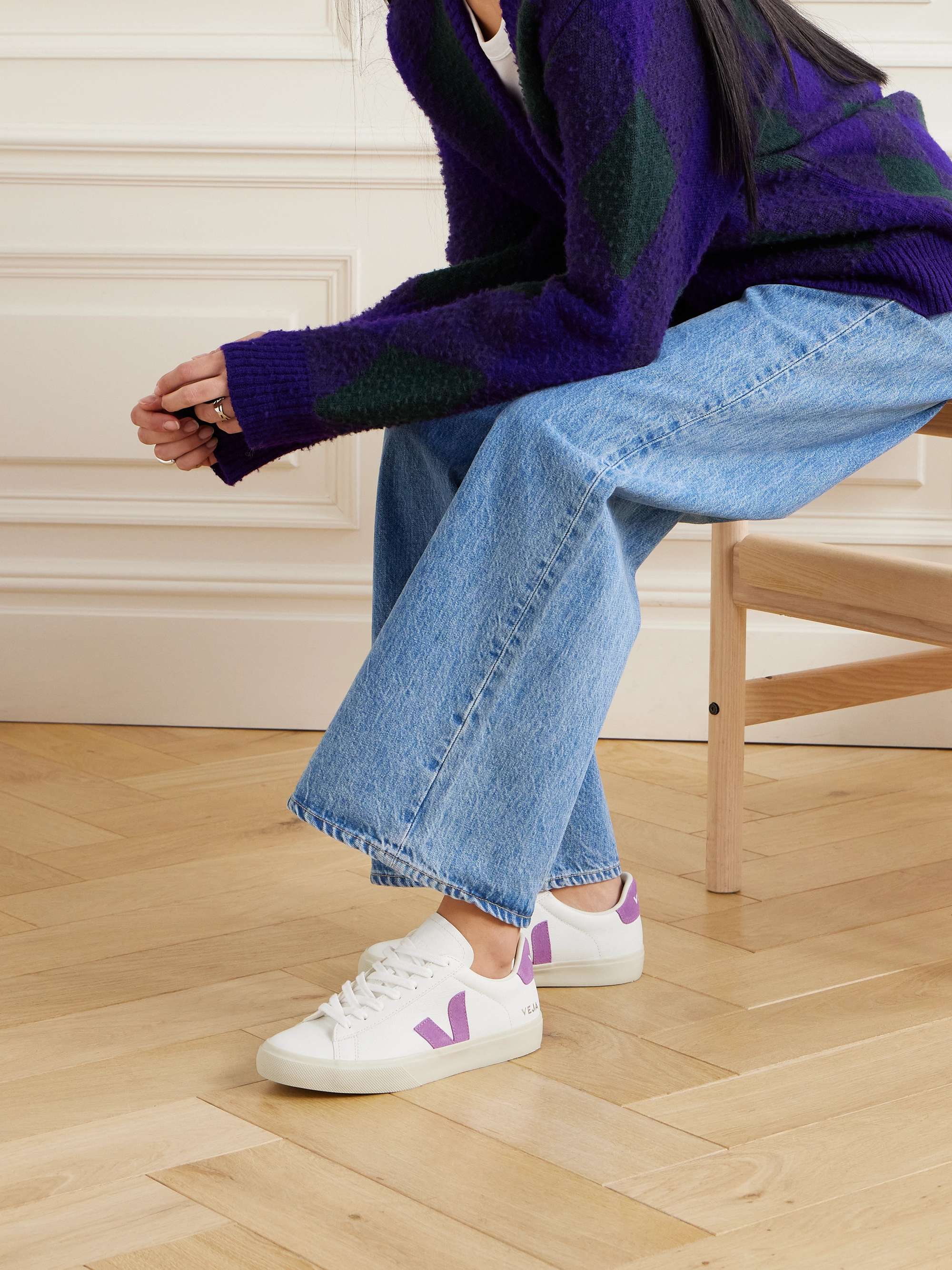 VEJA Campo textured-leather sneakers