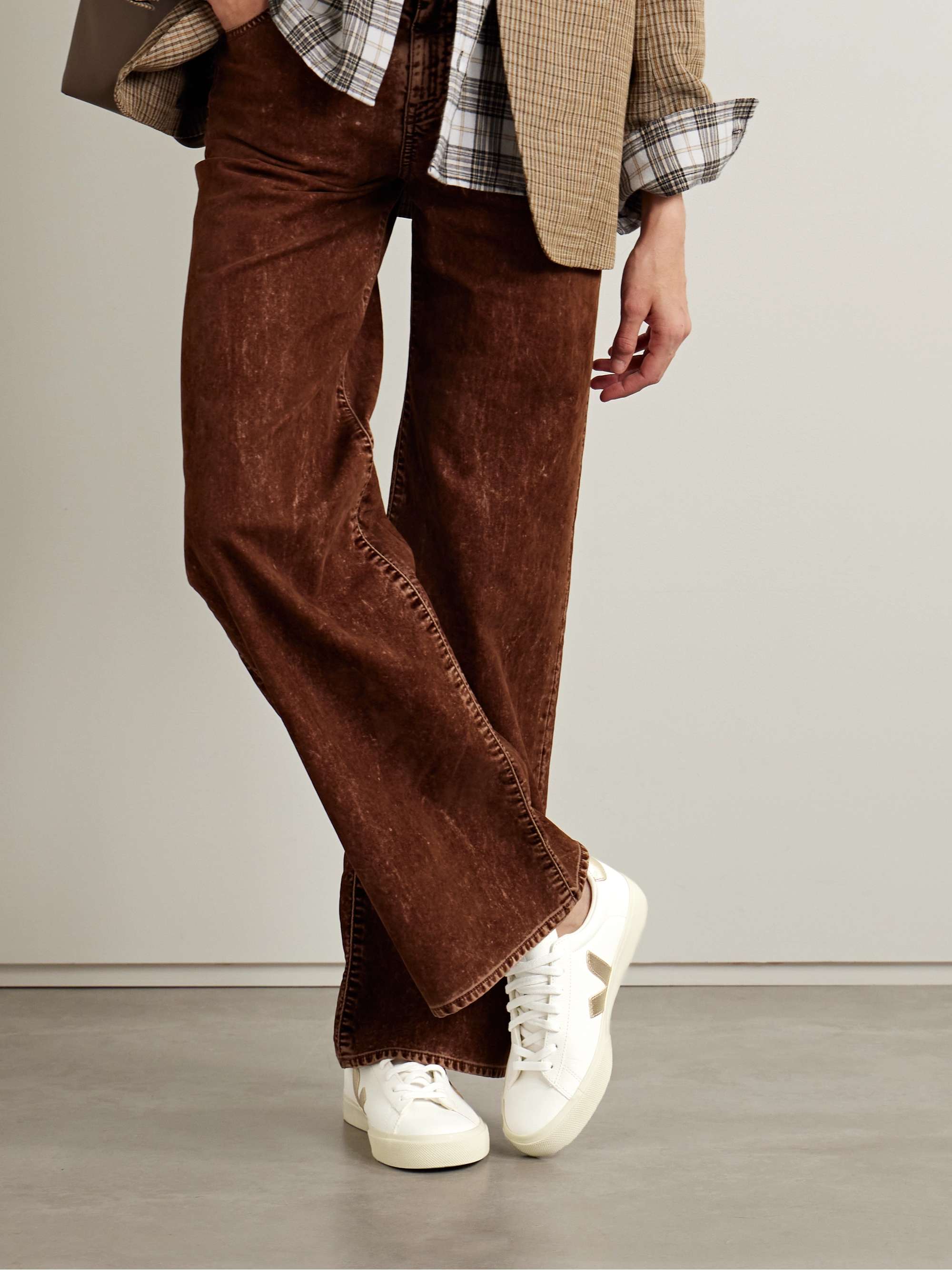 VEJA Campo textured-leather sneakers