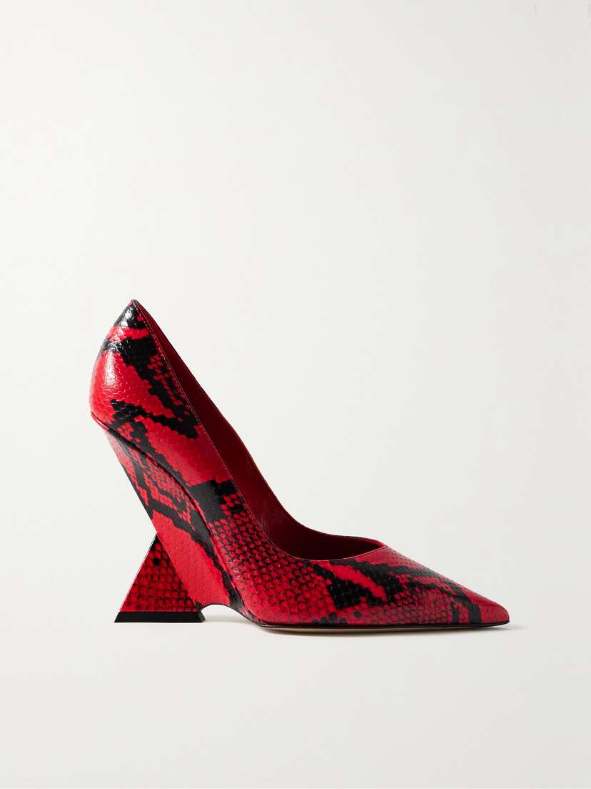 The Attico Cheope Snake-effect Leather Pumps - IT36.5