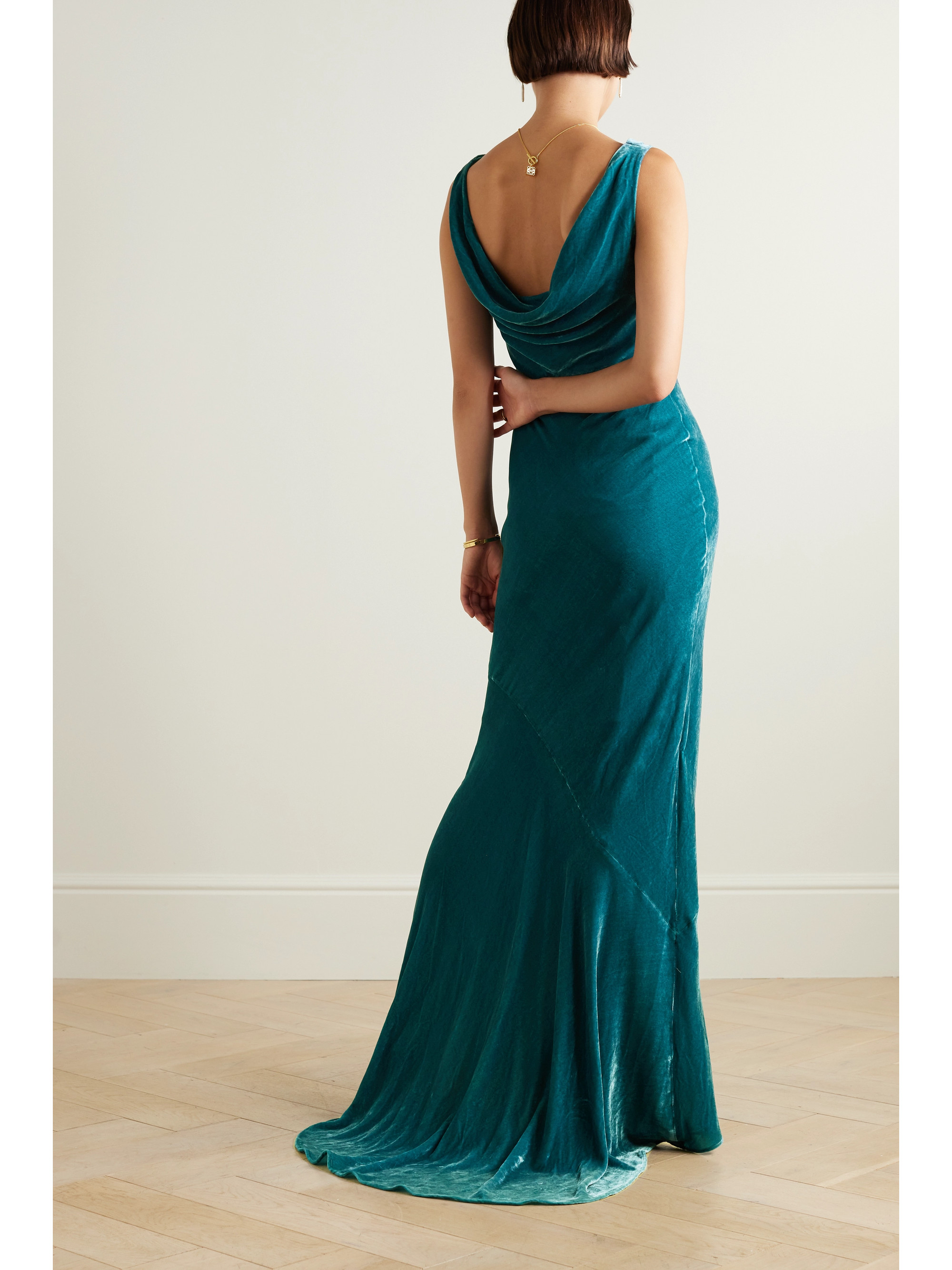 Saloni Asher velvet gown