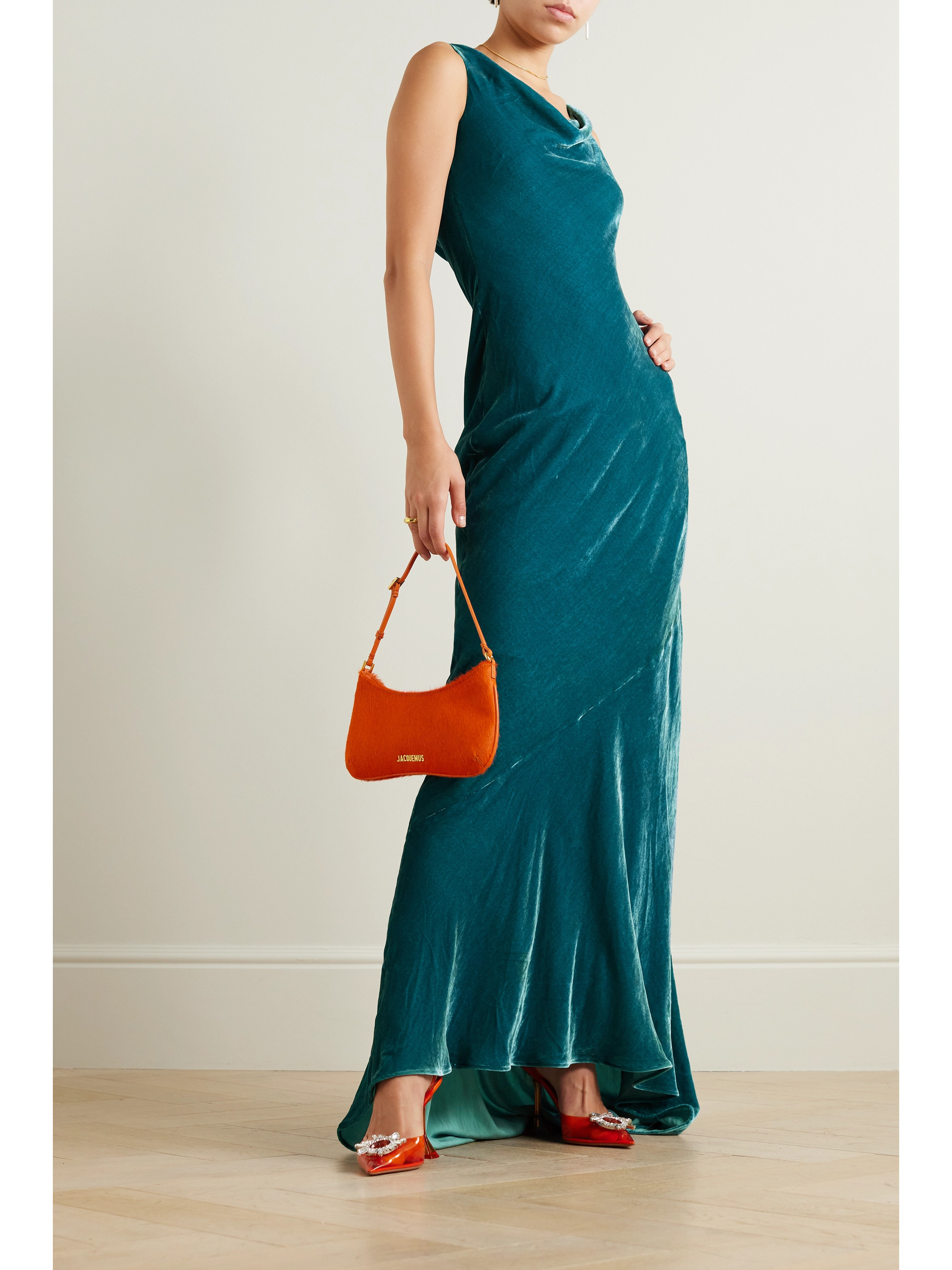Saloni Asher velvet gown