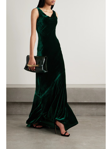 Saloni Asher velvet gown