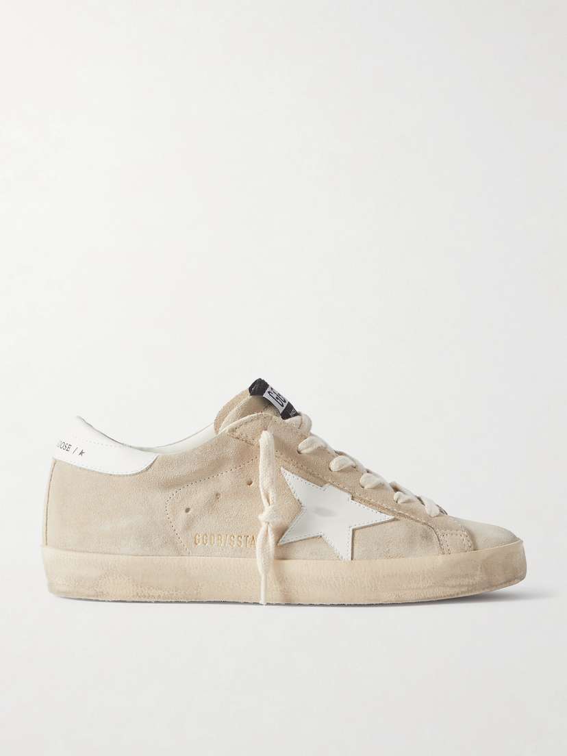 Golden Goose Super-star Leather-trimmed Suede Sneakers