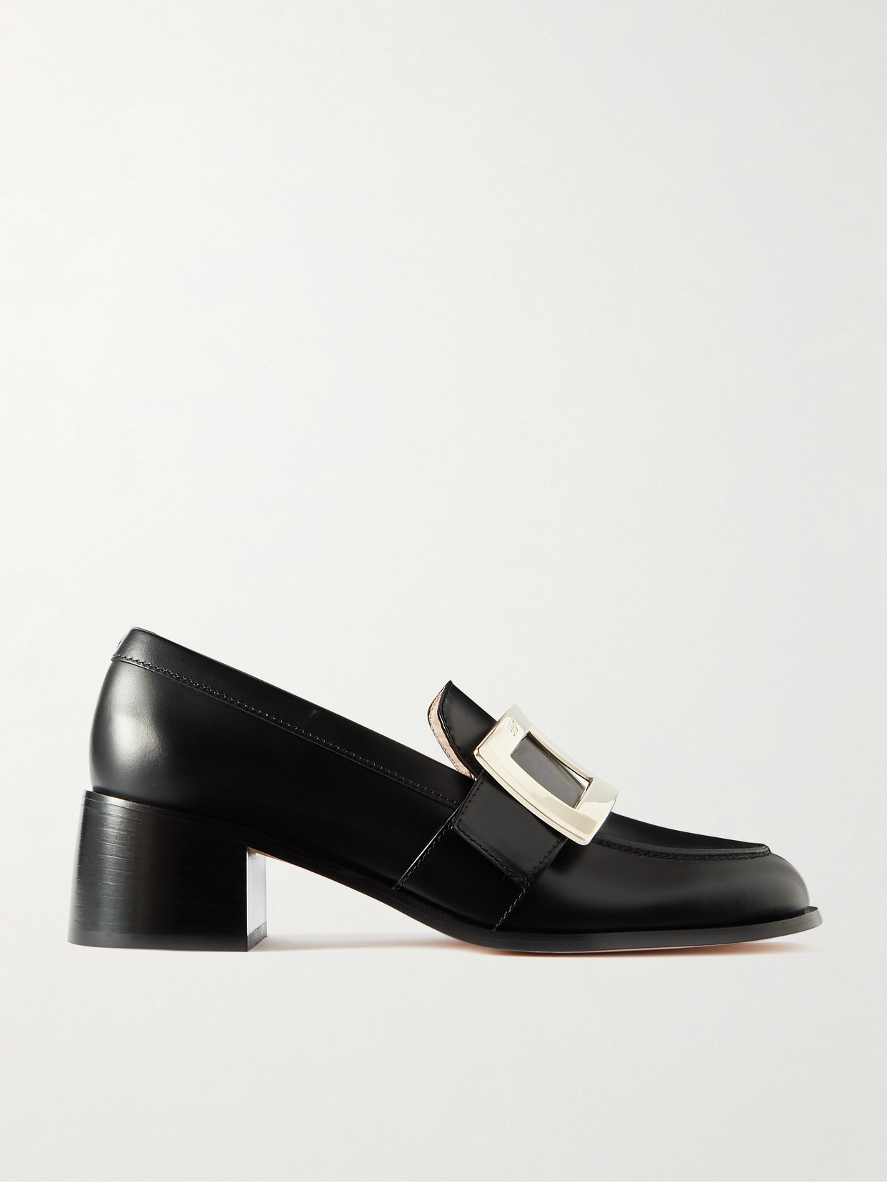 Roger Vivier - Viv' Rangers Buckled Leather Pumps - Black