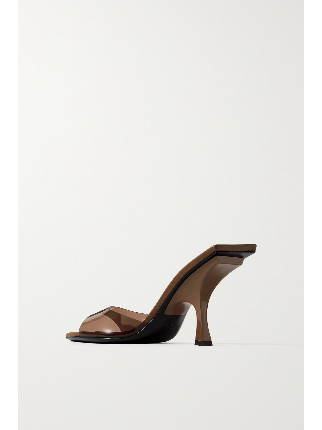 Attico Ester Pvc Mules In Brown